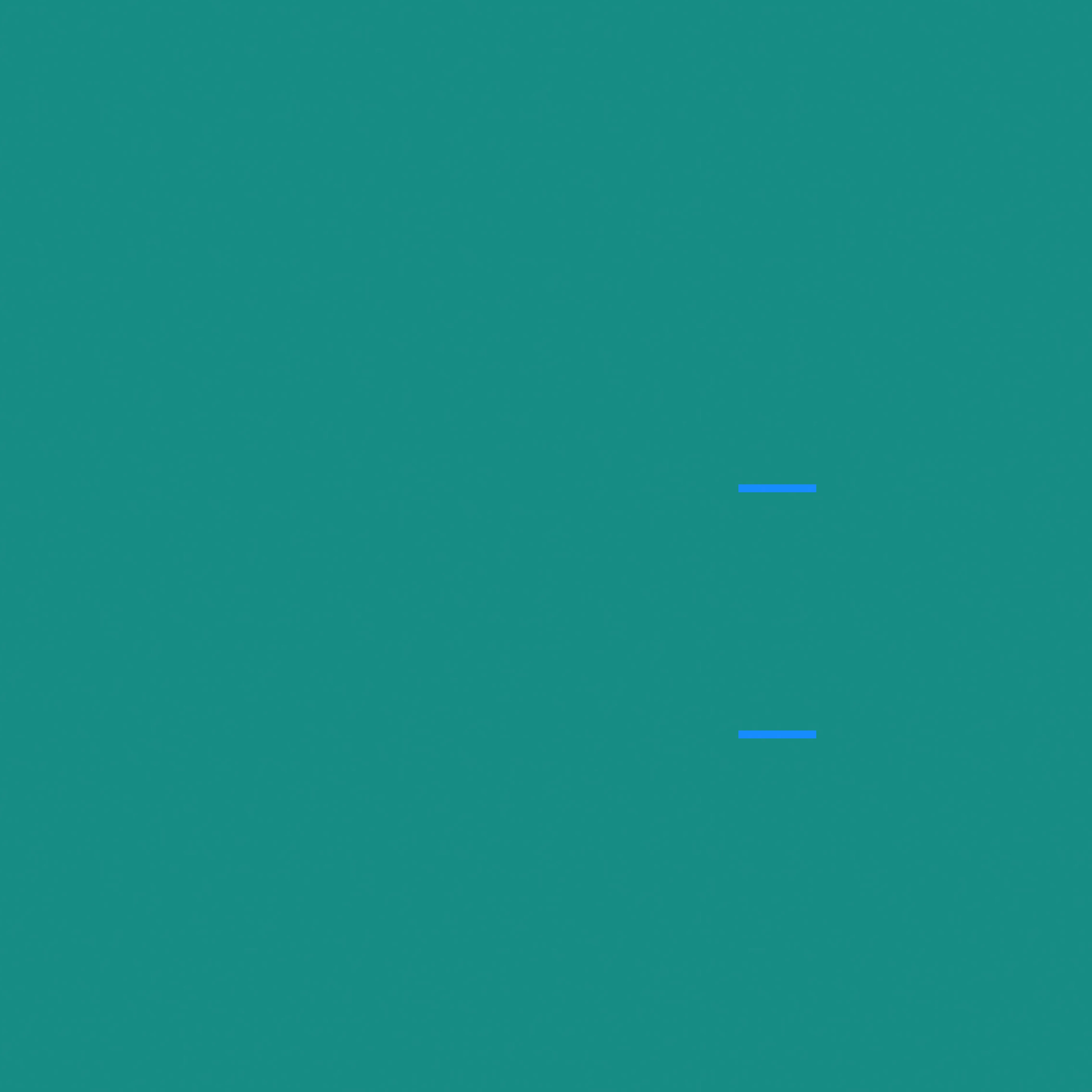 a green square with a blue line in the middle
