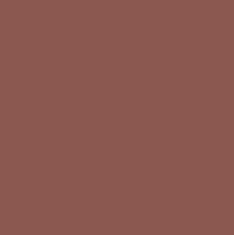 A brown wall with a clock on top of it.