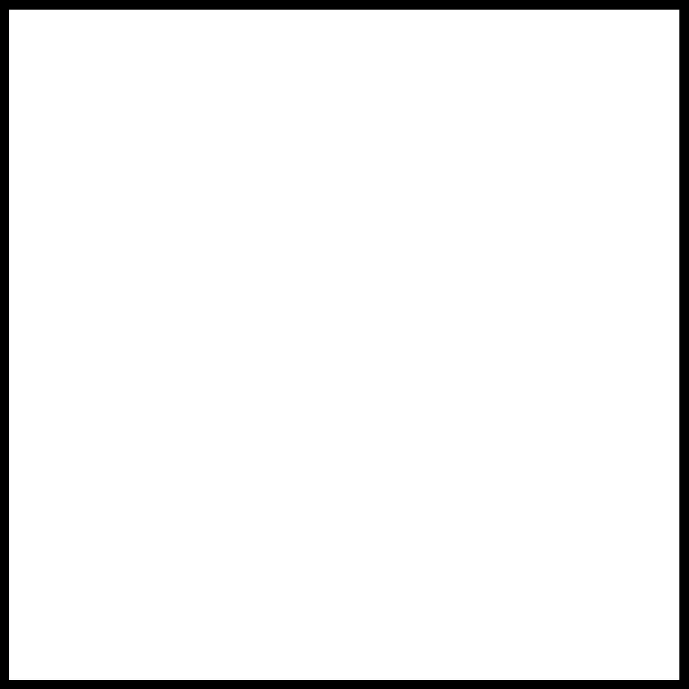A white square with a black border.